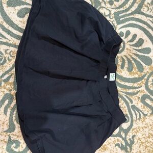 Black Pleated Skirt Shiny By Nature